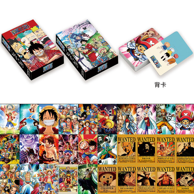 Kartu Anime Jepang Lomo satu bagian 1 Pak/30 buah permainan kartu dengan kotak kartu pos pesan hadiah foto untuk koleksi permainan penggemar Anime