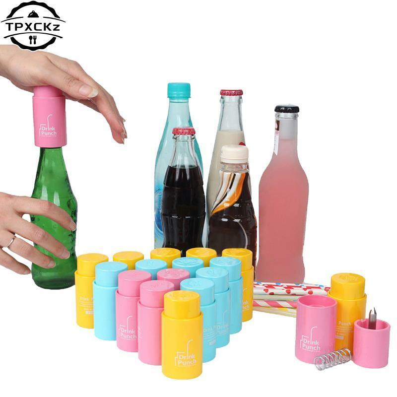 Strumenti apribottiglie perforatore per bevande Mini apribottiglie per trapano ad acqua coperchio per bottiglia apribottiglie per paglia per colore casuale del partito