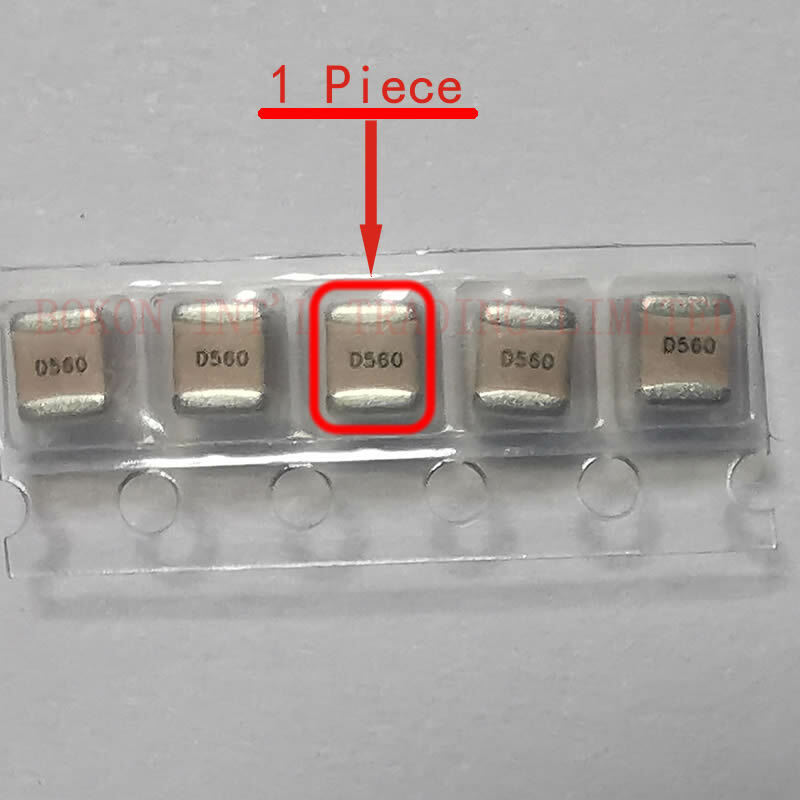 Capacitores multicamadas cerâmicos da porcelana p90 do ruído a560j d560 do esl do tamanho alto q dos capacitores da micro-ondas 56pf 500v rf 1111 v baixo