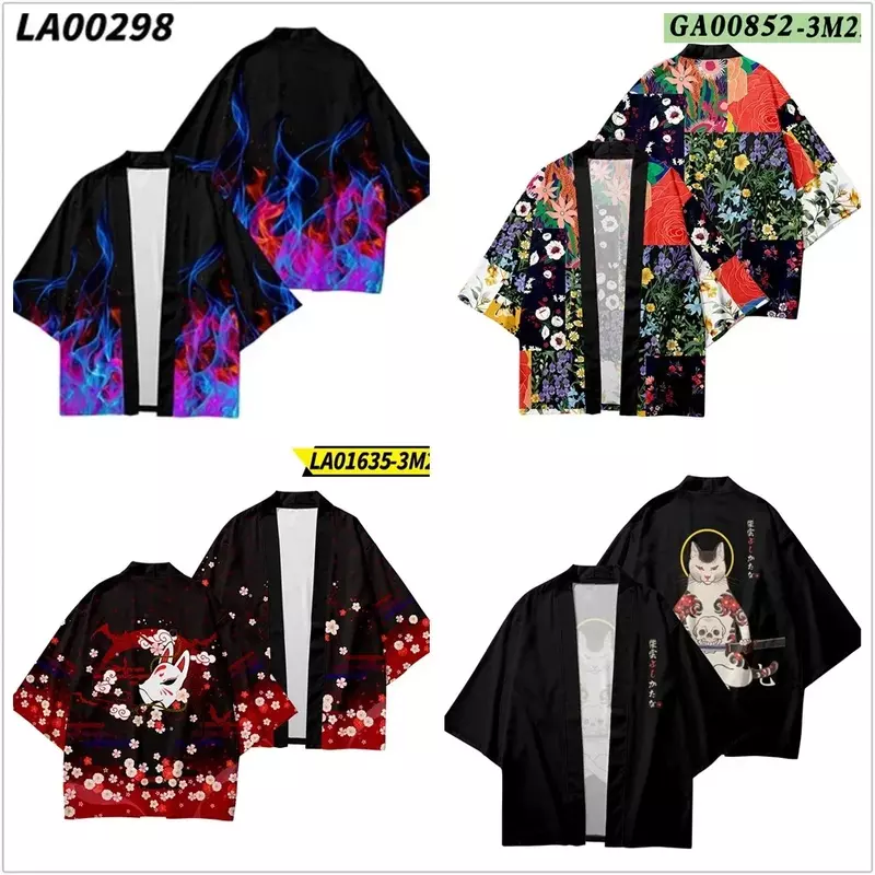 Diskon besar, kimono kardigan Jepang modis