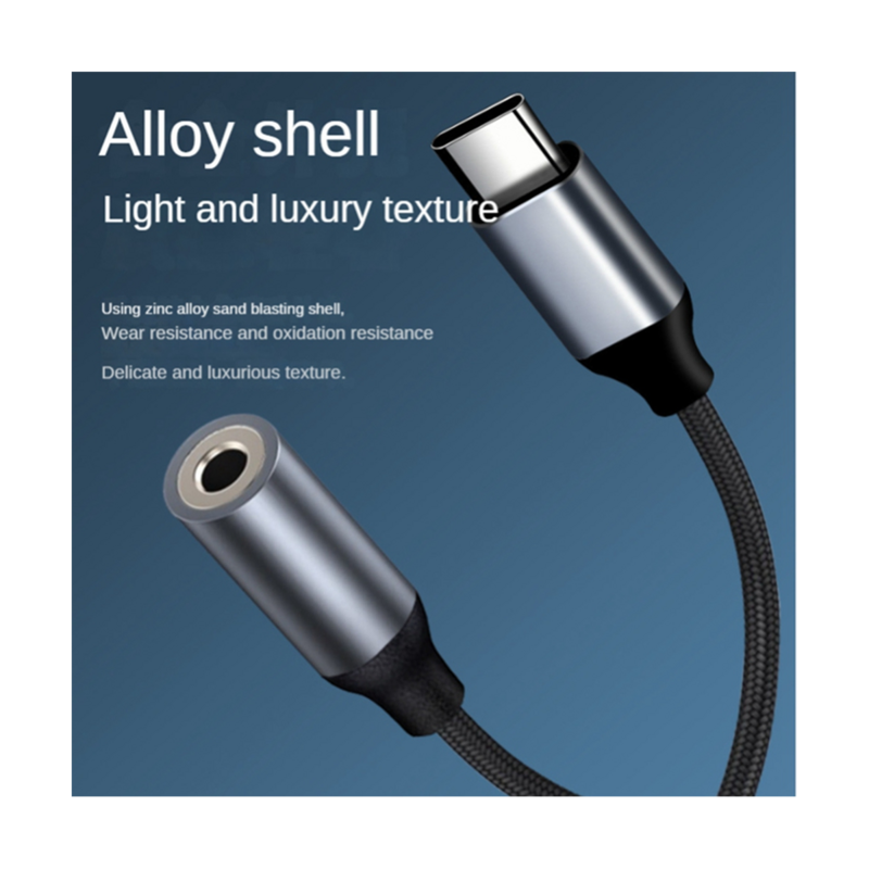 Adattatore Aux da USB tipo C a 3.5mm tipo-C 3 5 Jack cavo Audio convertitore cavo auricolare per Samsung Galaxy S21 Ultra S20