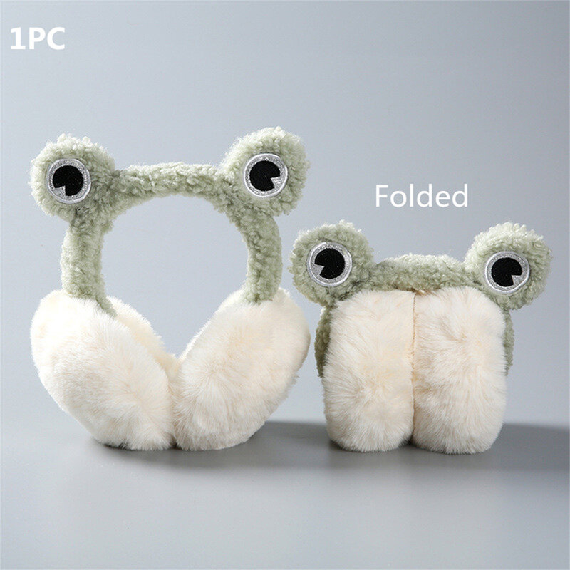 Winter Warm Earmuffs Earbags Women's Ear Protection Artifact Earmuffs Cute Frog Ear Hats Anti-freeze Earflap