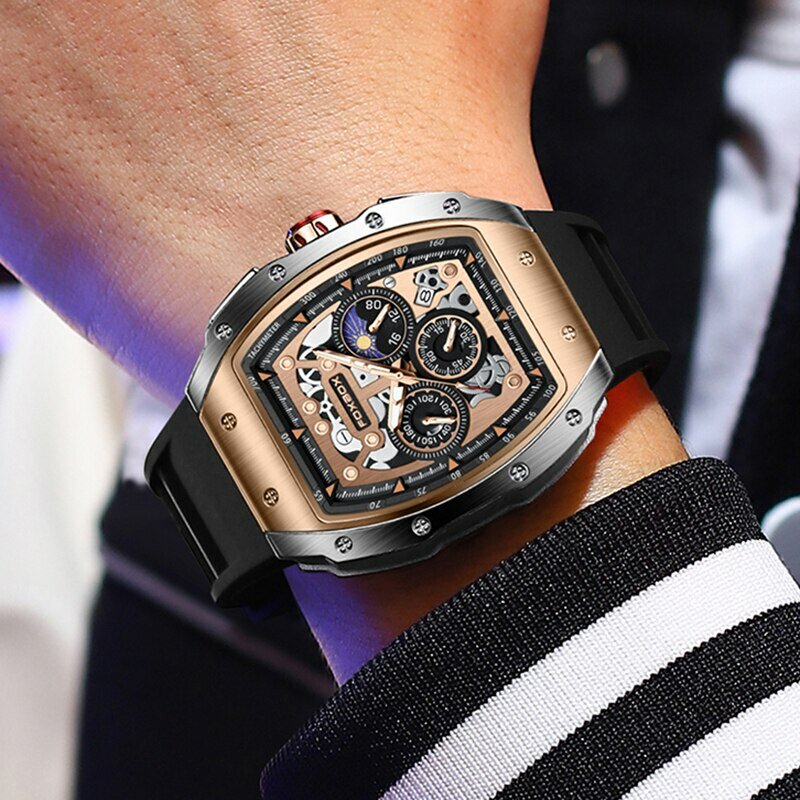 남성용 스포츠 시계, 탑 브랜드 럭셔리 남성 시계, 비즈니스 방수 밀리터리 쿼츠 크로노그래프 손목시계, Montre Homme, 2024 신제품