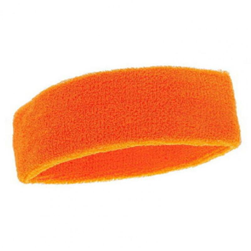 Cabeça Sweatband Mulheres Homens Esportes Segurança Elástico Absorvente Tecido Esporte Headband Exercício