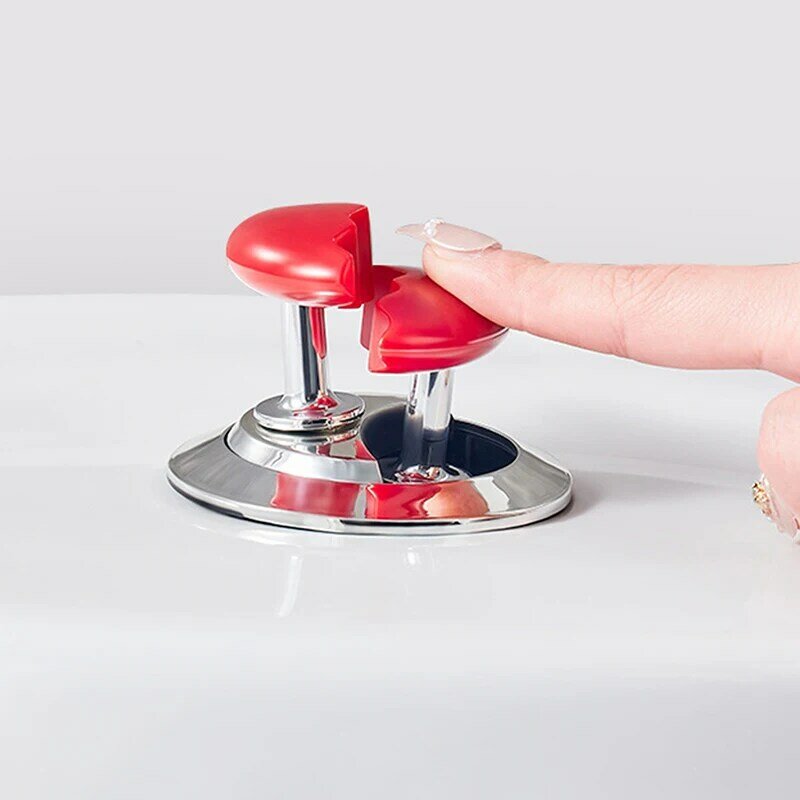 Kolorowy napa toaletowy w kształcie serca, asystent przełącznik wciskany zbiornika na wodę uchwyt do szuflady lub drzwi szafek kreatywna toaleta
