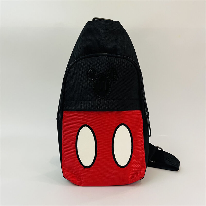 Disney Mickey Minnie 54671 Anime Chest Bags Cartoon Shoulder Waist Bag Casual Tote Storage Unisex Gift