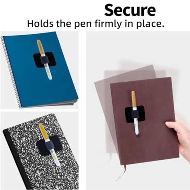 4 paczki uchwyty na długopisy do notebooków, uchwyty na długopisy samoprzylepne i elastyczne rękawy ołówkowe zaprojektowane specjalnie