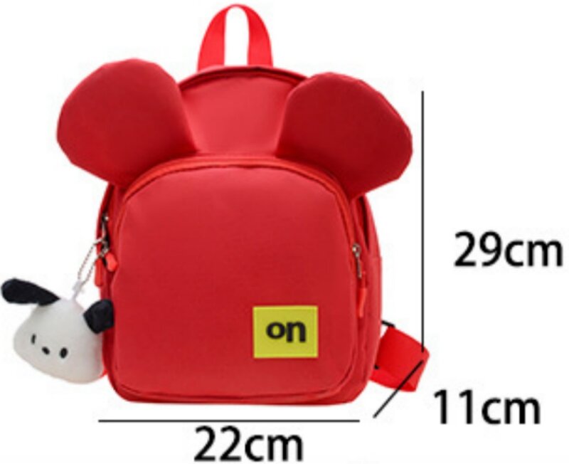 Candy Color Personalized Kindergarten Schoolbag Embroidered Name Cartoon Cute Boys Girls Schoolbag Custom Baby Traveling Bag