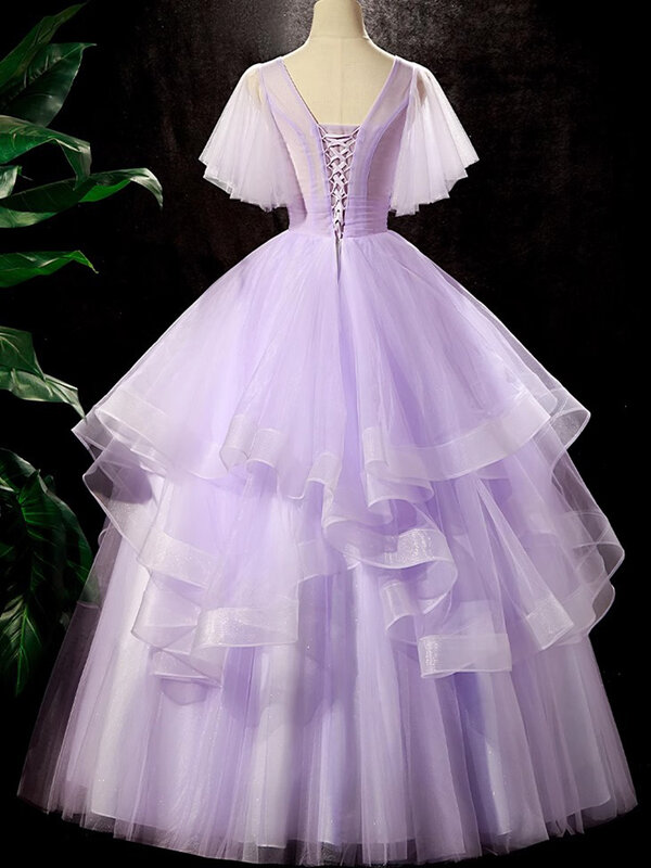 Suknia balowa sukienki na quinceanerę tiulowe 3D kwiaty tiulowe suknie na przyjęcie urodzinowe Vestido De Anos 15 Sweet 16