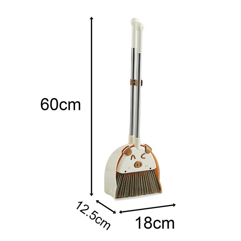 Small Broom and Dustpan Set Cleaning Sweeping Play Set for Toddlers Girls