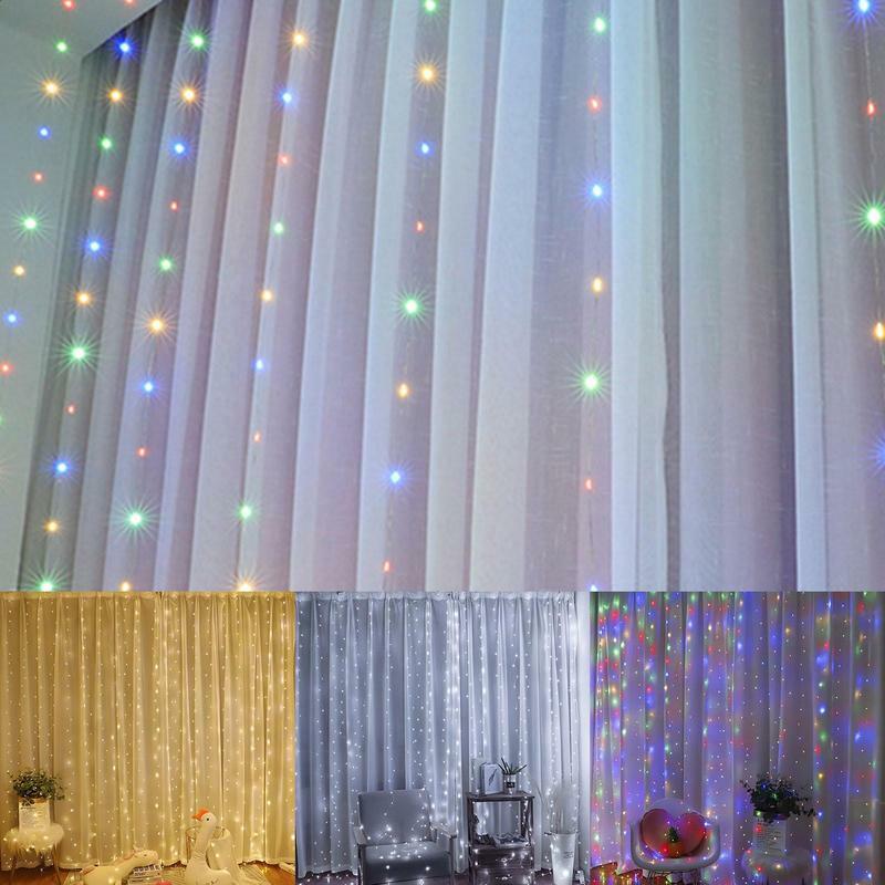 Guirnalda de luces LED USB, alambre de cobre y plata, luces de hadas impermeables para Navidad, boda, fiesta, decoración del hogar
