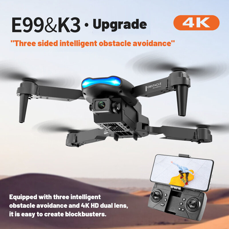 2022 nuovo Mini Drone 4K HD camera WIFI FPV evitamento ostacoli pieghevole professionale RC Drone Quadcopter elicottero giocattoli