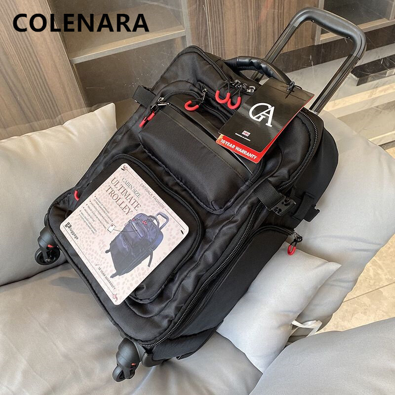 Colenara-多機能ショルダーバッグ,オックスフォード生地ケース,18インチ,20インチ,22インチ