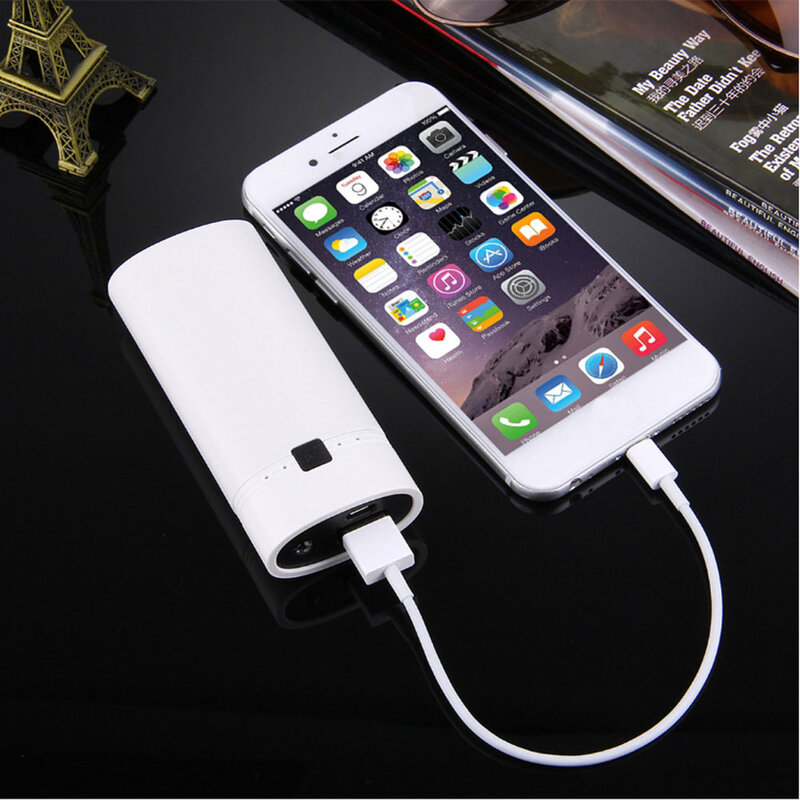 2 String Mobile Power Supply Box Detachable Power Bank Case 18650 Battery Case with Indicator Light for Phone Power Bank DIY Kit