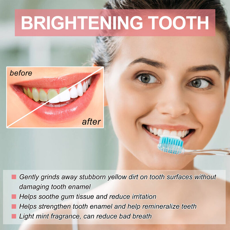 Wybielająca pasta do zębów zmywacz do zębów wybielający zapach jamy ustnej nieświeży oddech zapobiegający zapaleniu przyzębia czyste zęby