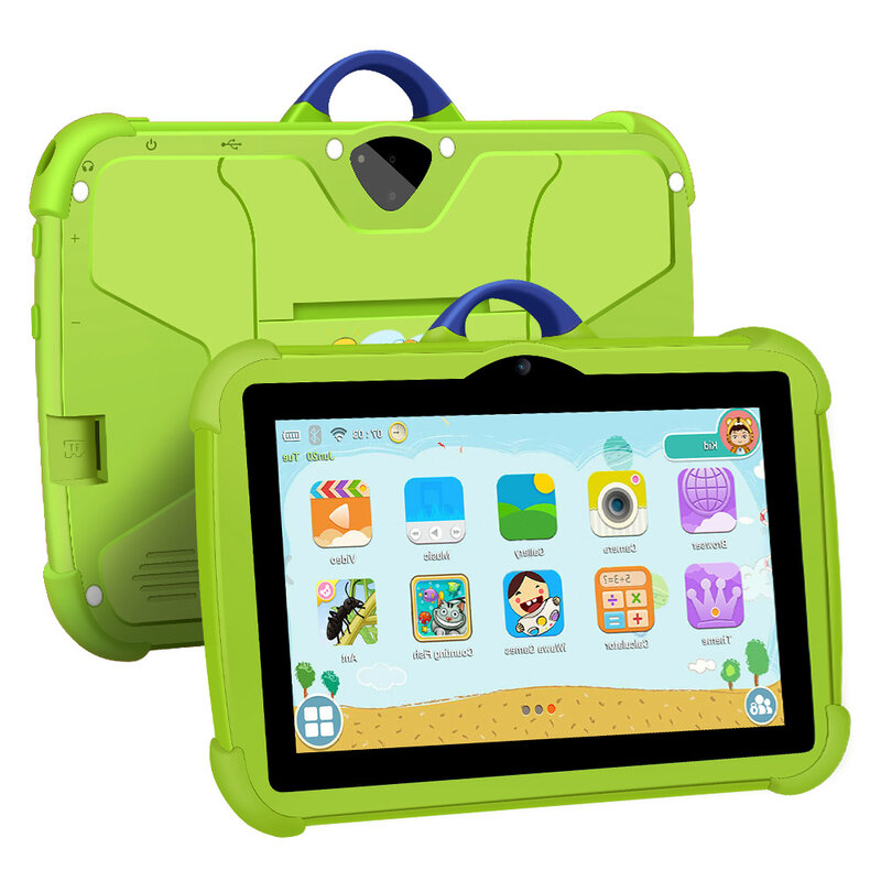 2024 Nieuwe 7 Inch 5G Wifi Kindertablets Android Leren Onderwijs Quad Core 4Gb Ram 64Gb Rom Kinderen Favoriete Geschenken Tablet Pc