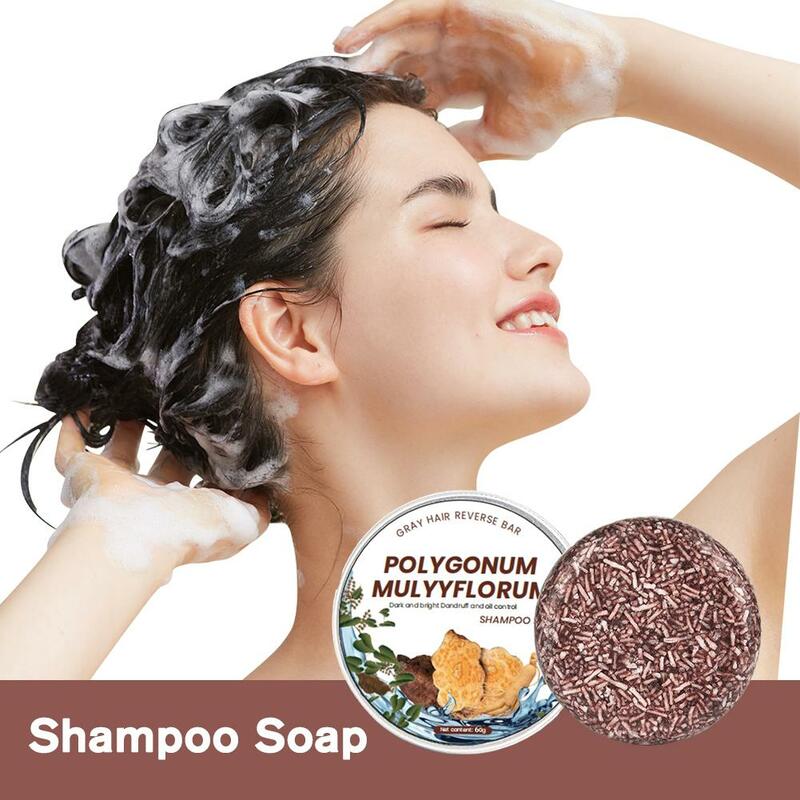 Shampooing pour cheveux au charbon de bambou de Regina, contrôle de l'huile, embaupour cheveux gris, 60g, K7V5