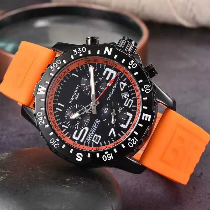 Originele Merk Heren Horloges Luxe Topkwaliteit Multifunctionele Sport Wterproof Horloge Automatische Datum Chronograaf Quartz Aaa Clcok