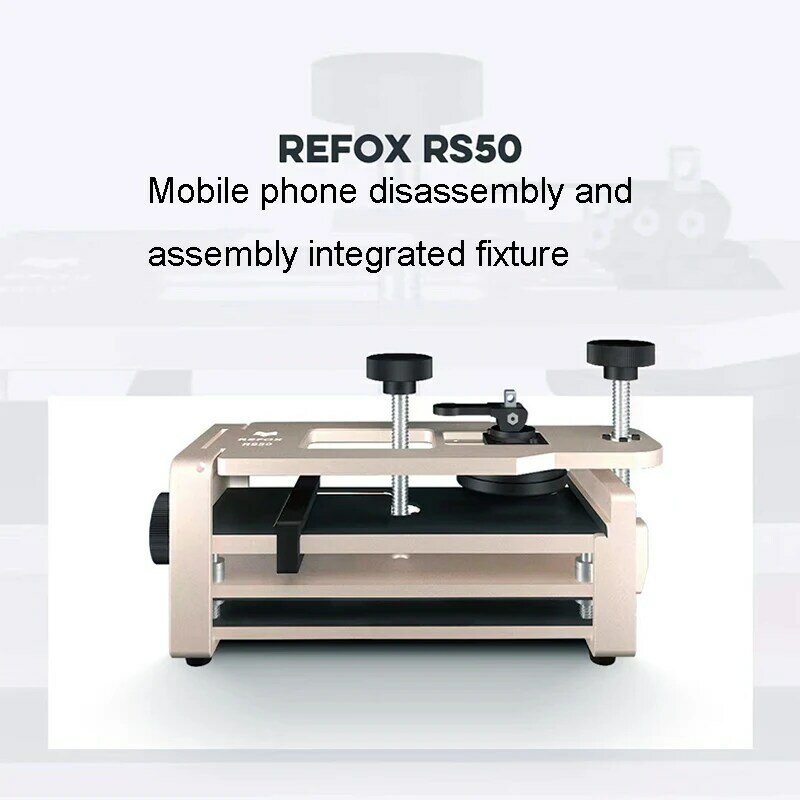 REFOX RS50 2 in 1 Mobile Phone Opener & Clamp Fixture for Flat Screen Back Cover Removal and Pressure-holding