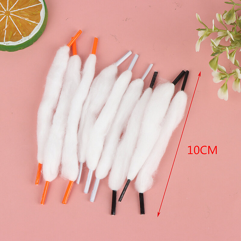 10pcs/bag 10cm High Quality Preloaded Cotton Easy To Use Lace Cotton Orgnic Cotton For Rebuildable DIY Cotton Accessories New