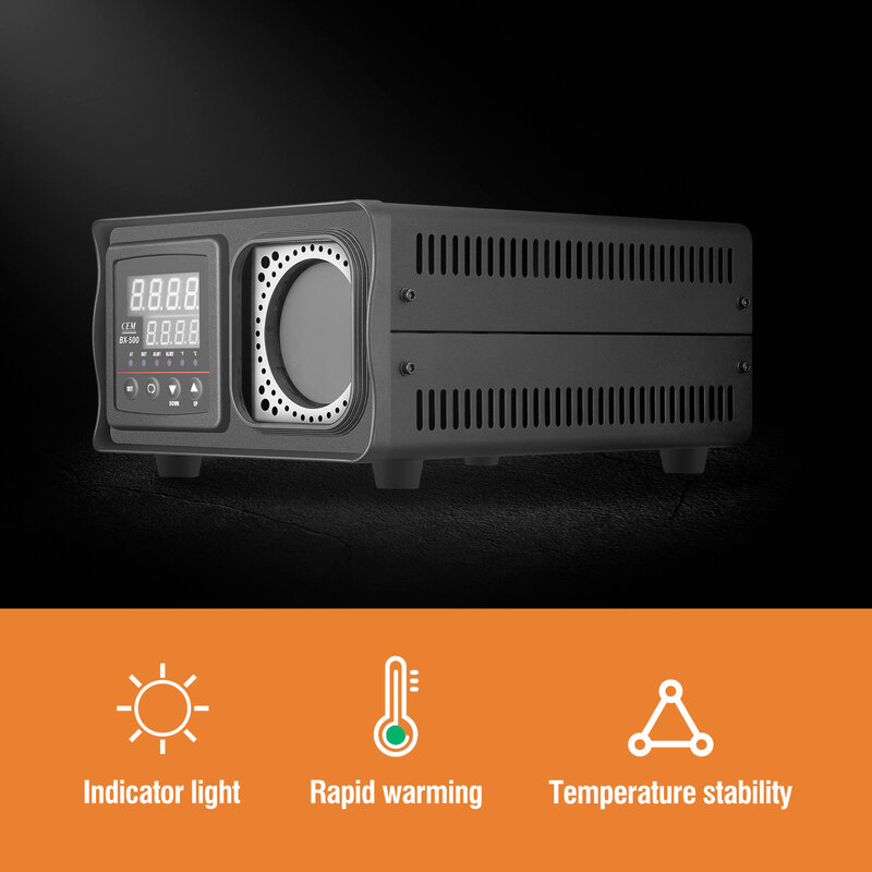 Cem BX-500 50 ° C ~ 500 ° C 0.5 ° C Nauwkeurigheid Industriële Draagbare Ir Temperatuur Kalibrator Thermometer
