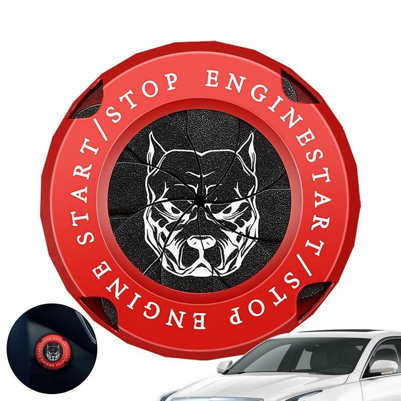 Car Moto Engine Start Stop Button Cover auto accensione Start Switch Cover protettiva Alloy Skull Cool Interior Car Decor Stickers