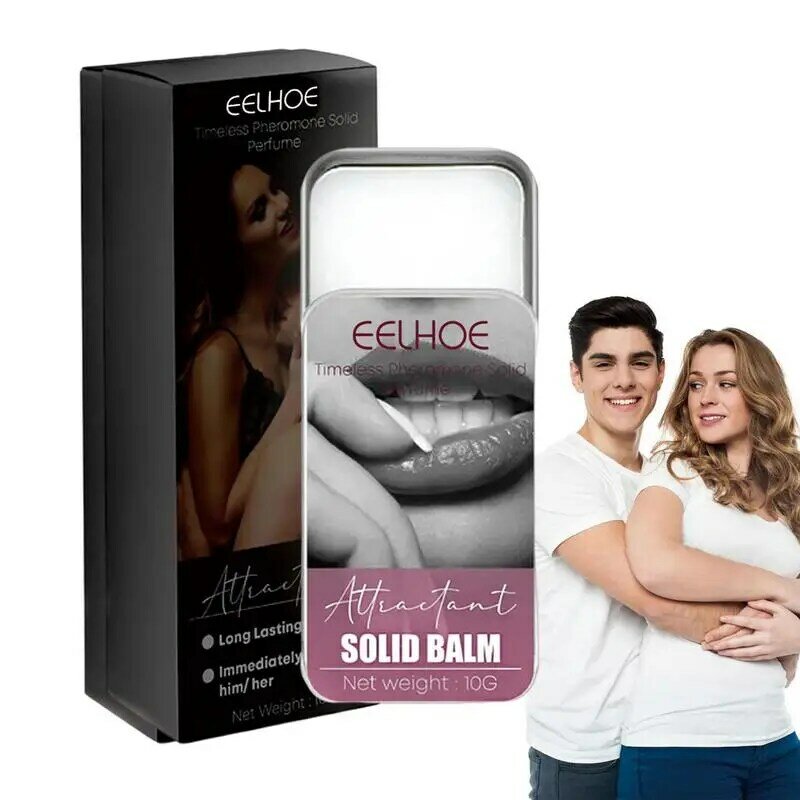 Colônia de feromona portátil para homens e mulheres, perfume sólido, duradouro, fragrância natural, desodorante, bálsamo de bolso, presente