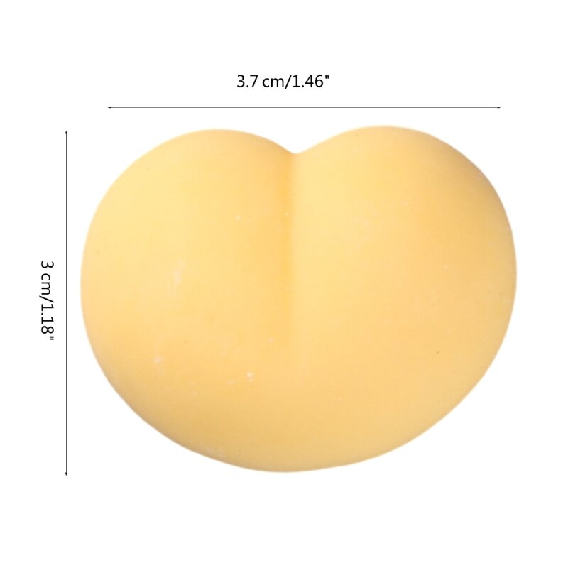 Soft TPR Peach Butt Descomprimindo Pinch Toy Fruits Fidgets Gift para criança adulta