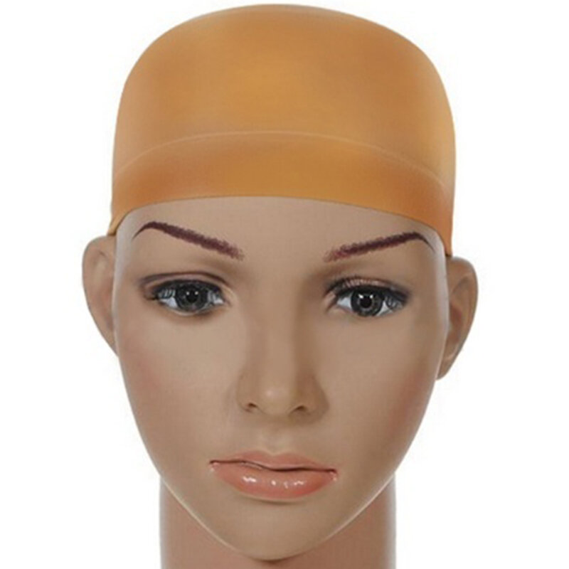 Сетка для волос Deluxe Wig Cap, сетка для плетения волос, 2 шт. в упаковке, сетка для волос, стрейчевая зеркальная сетка для изготовления париков, свободный размер (тон кожи)