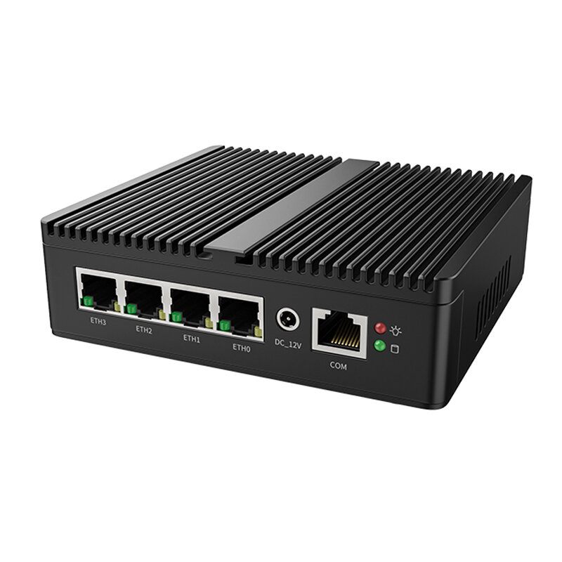 Kingdel PfSense Firewall N5105 Router 4 * Intel i225 2,5G LAN 2 * DDR4 Industrial sin ventilador Mini PC ordenador 4 * USB HDMI + DP SIM ESXi