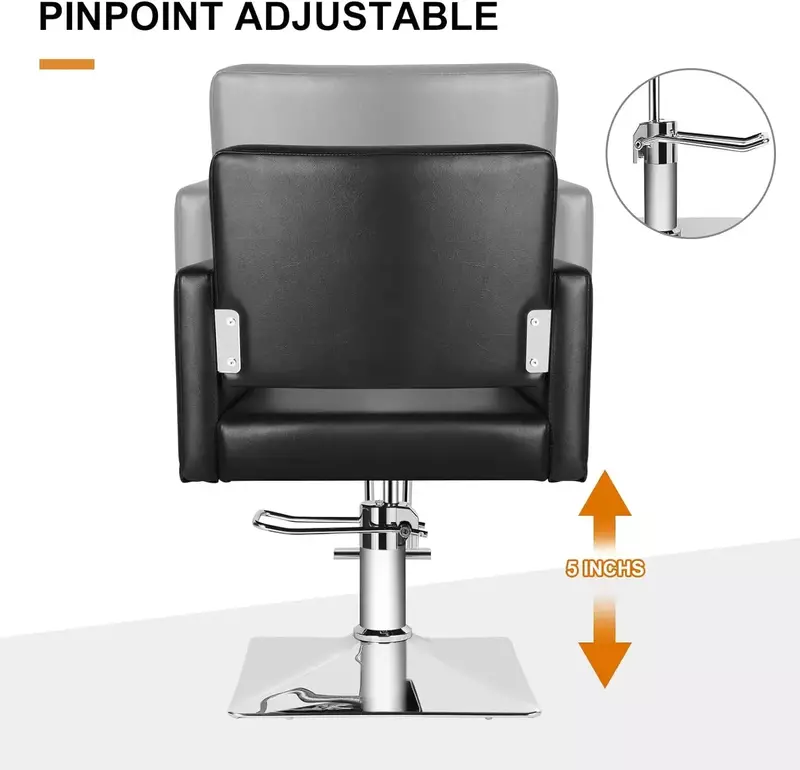 Krzesło do salonu dla fryzjer, krzesło stylisty z wytrzymała pompa hydrauliczna, 360 stopni połączenie obrotowe Spa Beauty Eq