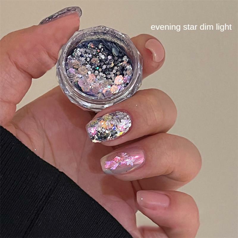 Beauty And Health Nail Patch Sequins Nail Accessories Aurora Sequins Nail Glitter Gorgeous Light Fairy Fairy Manicure Sequins