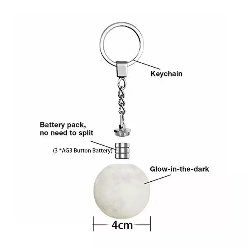 الزجاج الكرة كيرينغ توهج في الظلام متعدد الألوان كوكب غالاكسي المفاتيح الكون مفتاح سلسلة الفضاء الخارجي الفلكية مجوهرات