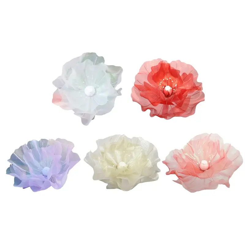 Artificial Simulated Symphony Silk Large Flower Large Flower Head Home Party Decoration Layered Petals Floor Display Fake