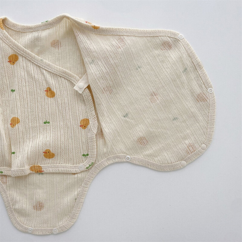 2023 Summer New Baby Short Sleeve Bodysuit + Hat Cute Animal Print Newborn Infant Clothes Toddler Boy Bear Jumpsuit Girls Bunny
