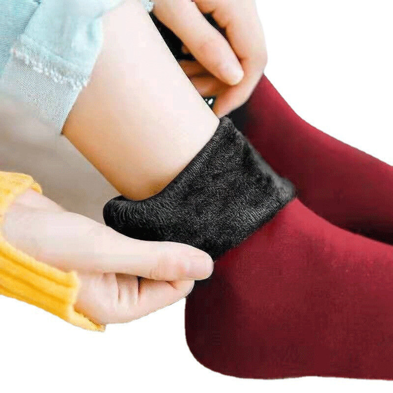 Autumn And Winter Plush And Thick Snow Socks For Adults Warm Medium Tube Socks For Men And Women Sweat Absorbing Home Socks