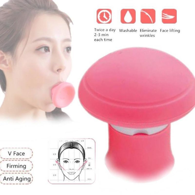 1 PCS V Shape Face Slimming Lifter Face Lift Skin Firming Exerciser Double Chin Muscle Traning Silica Gel Wrinkle Removal Tools