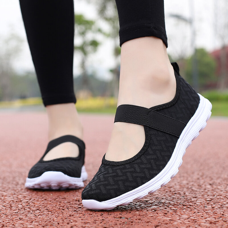 STRONGSHEN Women Shoes Summer Breathable Vulcanized Shoes Zapatillas Mujer Super Light Casual Shoes Sneakers Women Flat Shoes