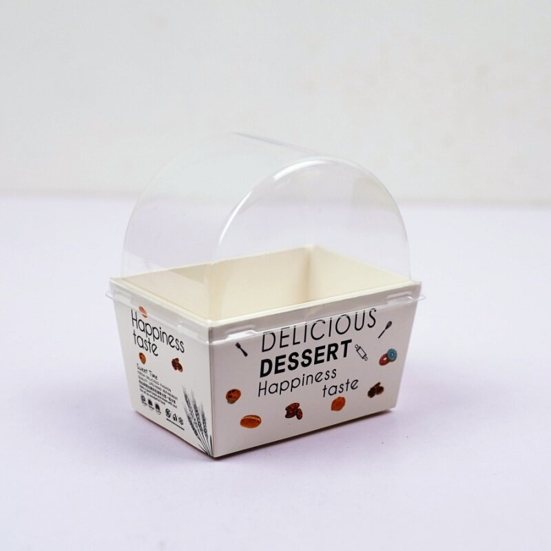Productpanini personalizzati scatola da imballaggio dessert panetteria imballaggio alimentare estrarre scatola sandwich con coperchio