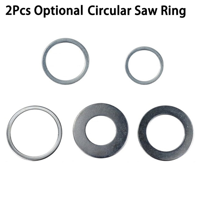 2Pcs Circular Saw Blade Reducting Rings Conversion Ring Cutting Disc Woodworking Tools Cutting Washer Saw Blade Bush