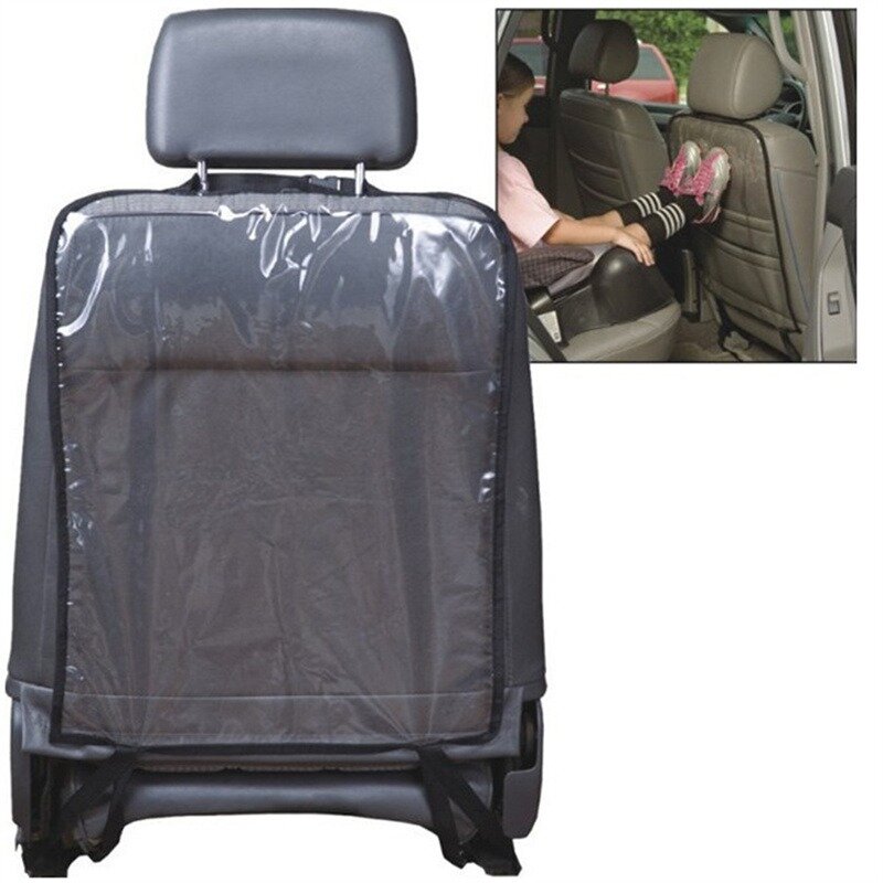 Car Seat Back Protector Backrest Cover Children Kick Mat Mud Clean Accessories Protects Transparent Anti-Kick Pad Auto Part Baby