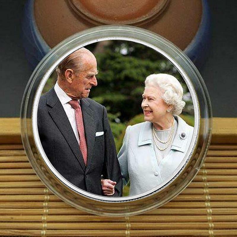Koningin Elizabeth Ii Memorial Coin 2022 Metalen Haar Majesteit Gedenkteken Aandenken Souvenir Voor Verzamelaars Kerk Leden Herinnering