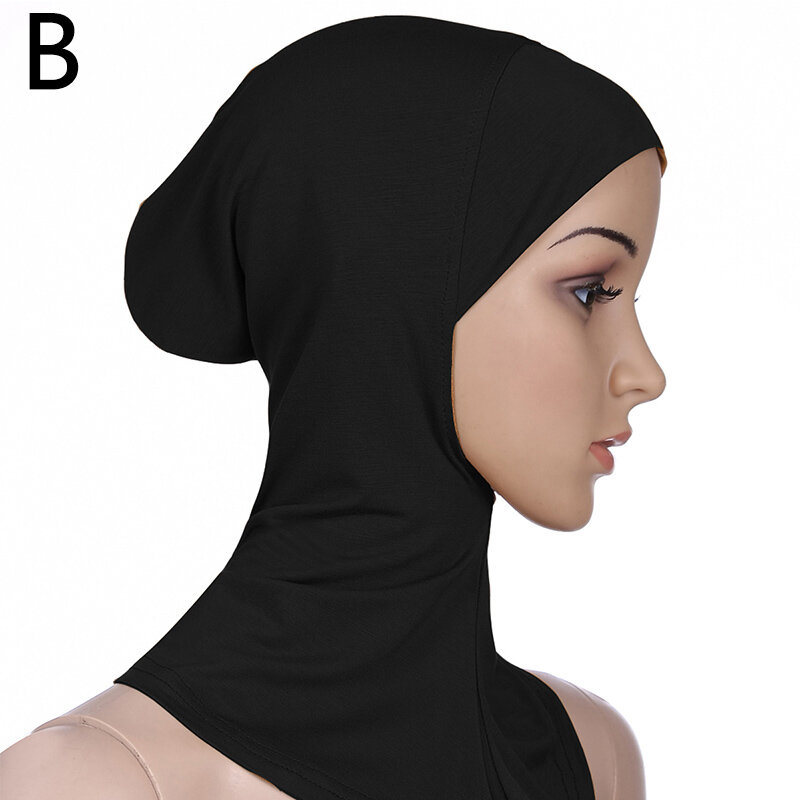 Donne musulmane Underscarf copricapo foulard musulmano interno Hijab Caps islamico Underscarf Ninja Hijab sciarpa cappello Cap Bone Bonnet