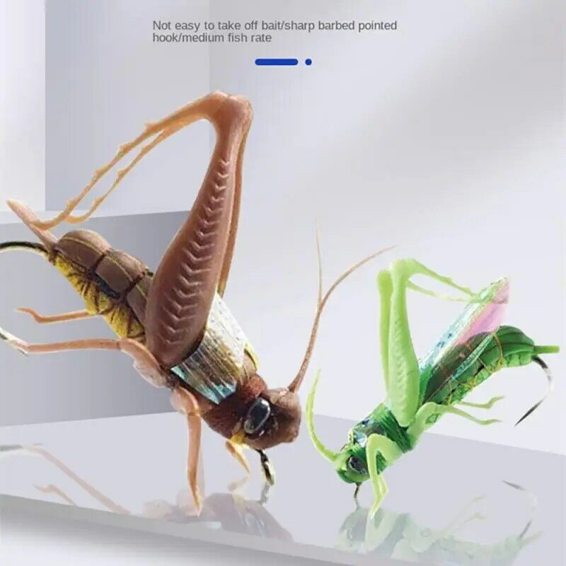 Locust Bionic Bait Micro-object Luya Bait, Insect Simulation Bait tutte le acque colorate attraenti esche da pesca