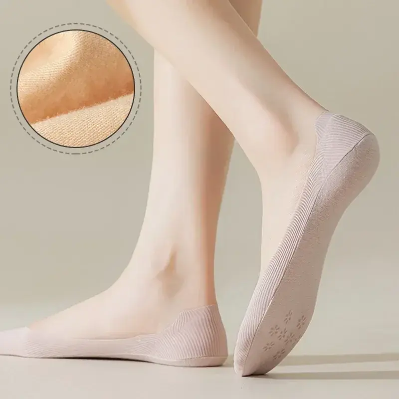 5pairs Sock Low Color Cut Silk Sox Slippers Sokken Women Ultra-thin Chaussettes Breathable Invisible Boat Solid Socks Ladies Ce