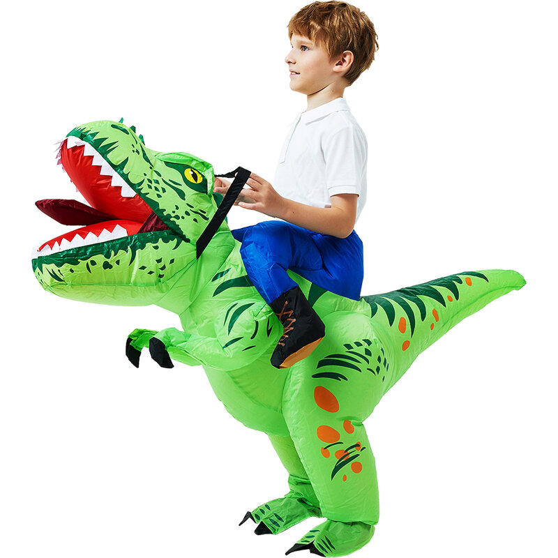 Disfraz inflable de dinosaurio para niños, traje de unicornio, gallo, Anime, Purim, Halloween, fiesta de Navidad, Cosplay