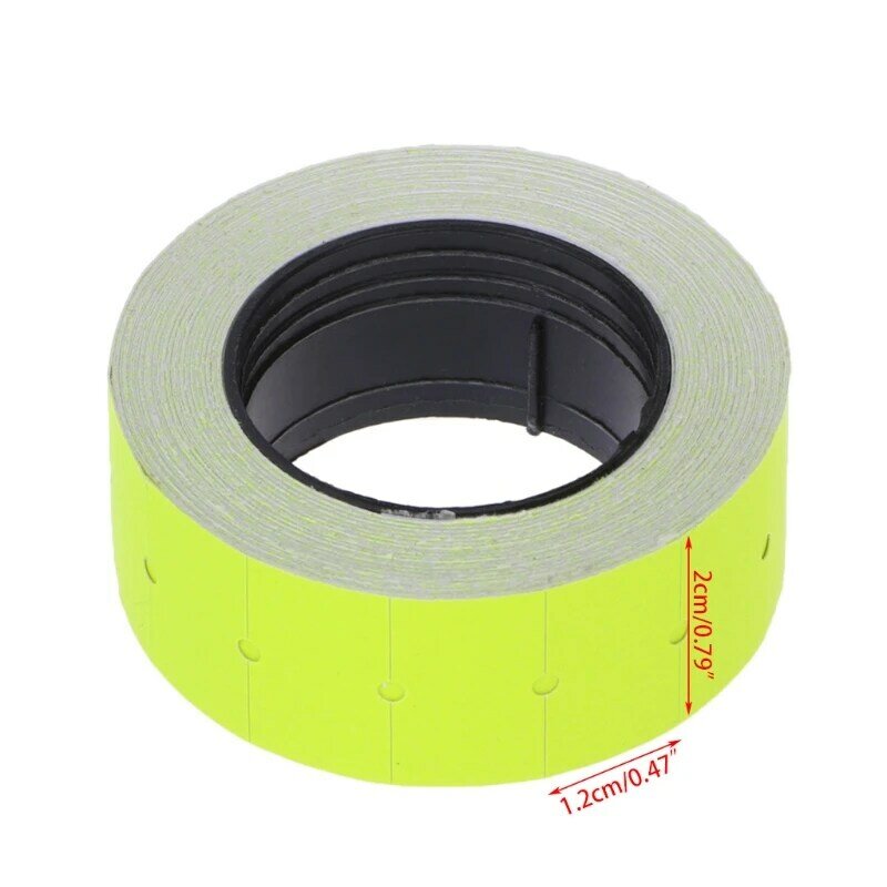 Price Label 500pcs/roll Colorful Paper Tag Mark Sticker Compatible with MX-5500 Labeller Gun Supermarket Practical Decal