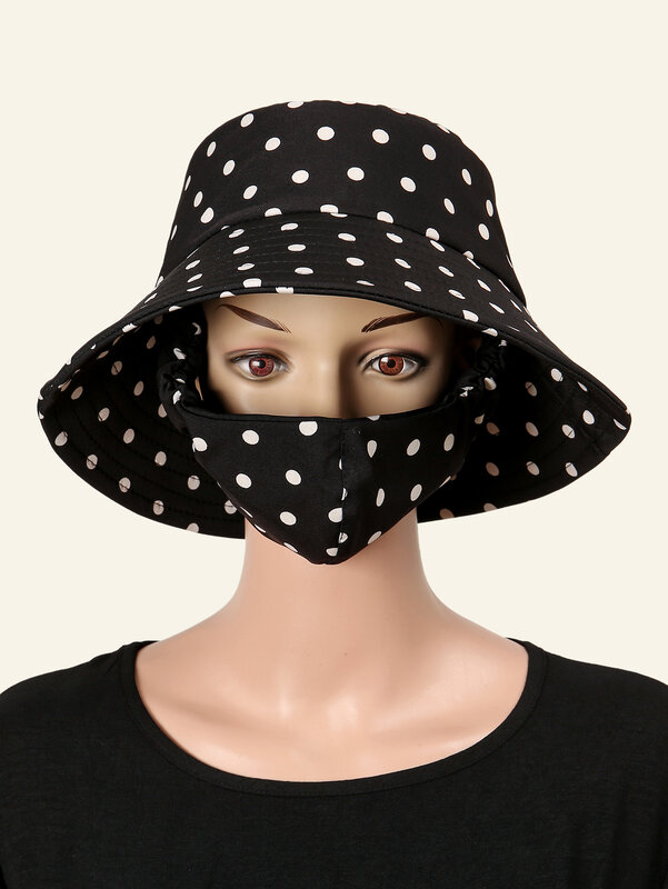Маска для лица, интегрированная Солнцезащитная шапка, женский летний солнцезащитный козырек, Женский однотонный козырек для головы, 60 см