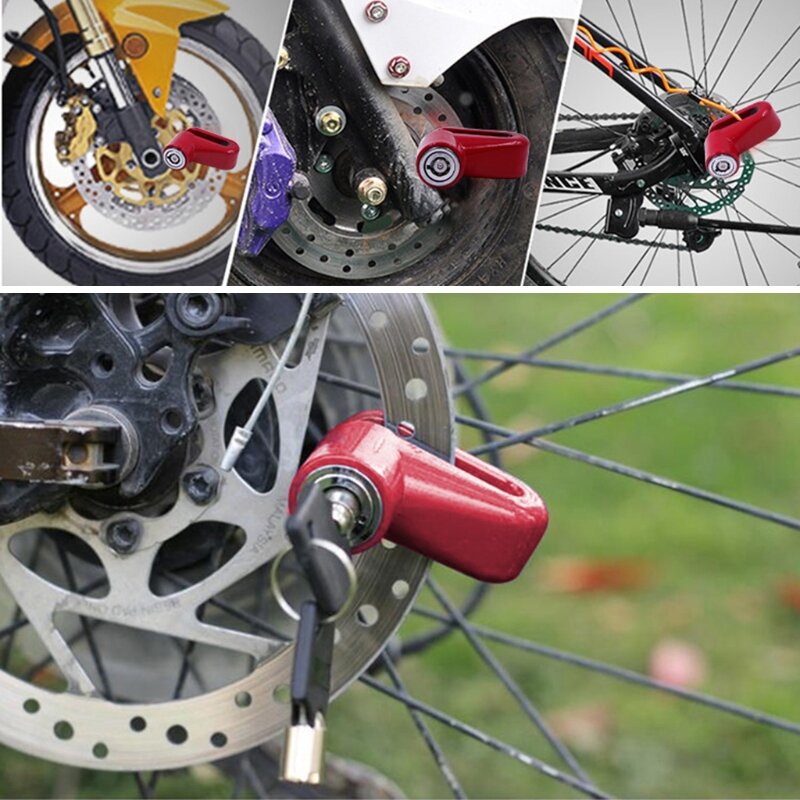 دراجة نارية دراجة هوائية جبلية الأمن مكافحة سرقة دفع الصحافة قفل القرص قفل الفرامل