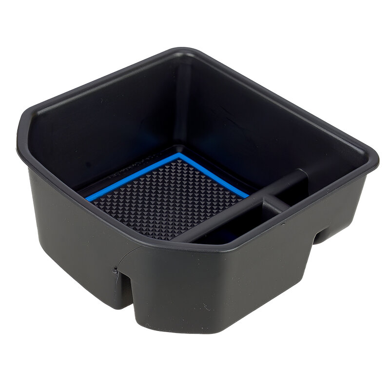 Auto Mitte Armlehne Aufbewahrung sbox Organizer Tablett schwarz mit blauer Linie fit für vw t-roc 140tsi x Sport 110tsi Stil 2020 neu